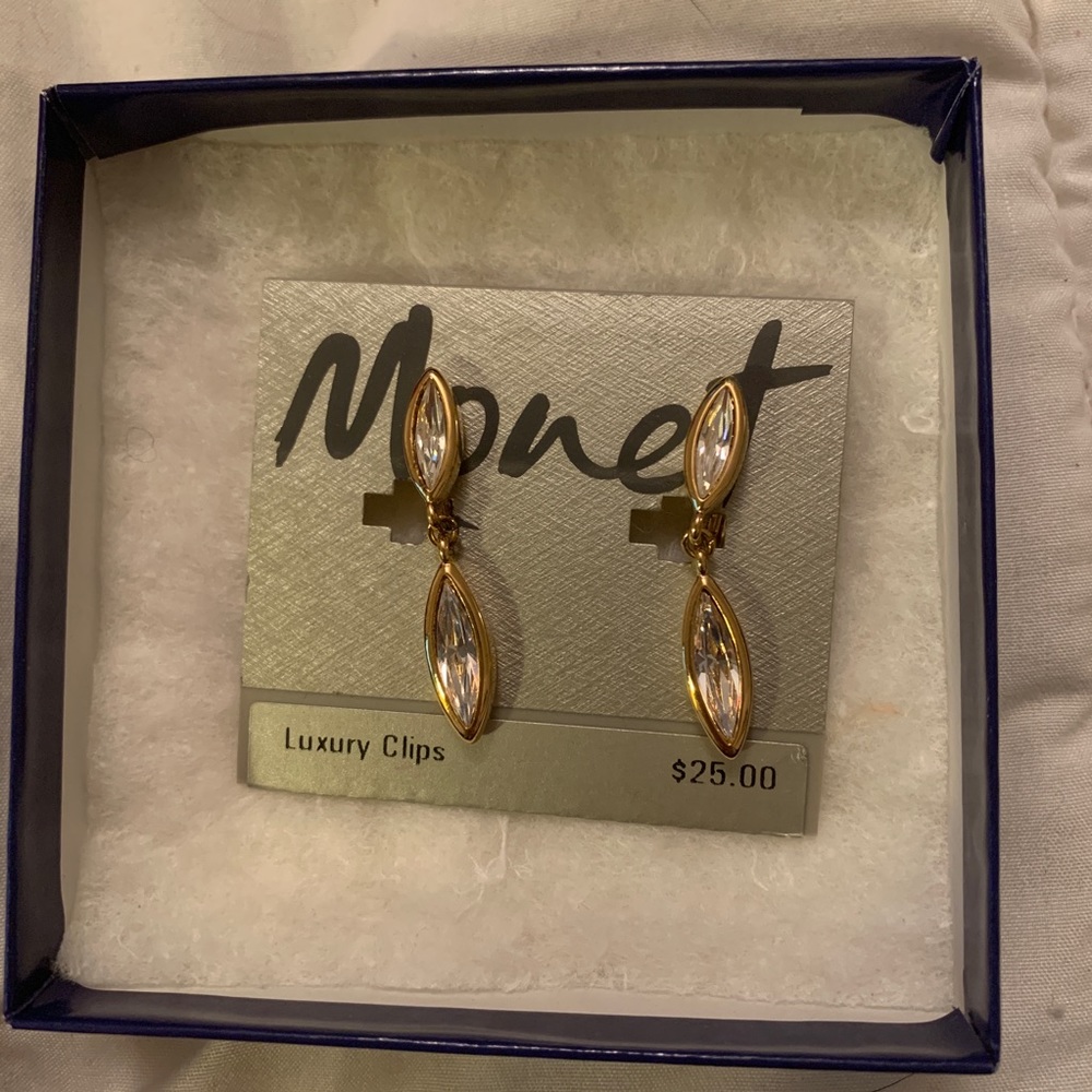 Monet luxury clip-on earrings